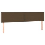 vidaXL Sommier à lattes de lit et matelas marron foncé 120x190cm tissu