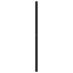 vidaXL Tête de lit métal noir 180 cm