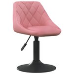 vidaXL Chaise de salle à manger Rose Velours