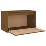 vidaXL Armoire murale Marron miel 60x30x35 cm Bois de pin massif