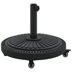 vidaXL Pied de parasol Noir Ø38-48 mm PE béton et fer