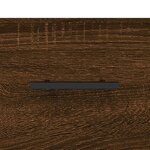 vidaXL Tables basses 2 Pièces chêne marron 50x50x40 cm bois d'ingénierie