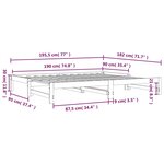 vidaXL Lit coulissant 2x(90x190) cm Bois de pin massif