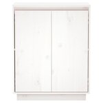 vidaXL Buffet Blanc 60x34x75 cm Bois massif de pin