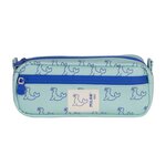 Trousse rectangulaire Milan Collection 460 - 2 compartiments zippés - Vert/Bleu