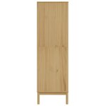 vidaXL Garde-robe FLORO cire marron 77x53x171 cm bois massif de pin
