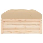 vidaXL Repose-pied de jardin 120x80 cm bois de pin massif