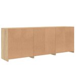 vidaXL Buffet avec lumières LED chêne sonoma 181 5x37x67 cm
