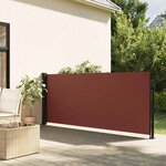 vidaXL Auvent latéral rétractable marron 120x500 cm