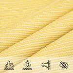 vidaXL Parasol en PEHD triangulaire 3 6x3 6x3 6 m Beige