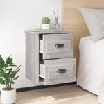 vidaXL Tables de chevet murales 2 Pièces sonoma gris 41 5x36x53 cm