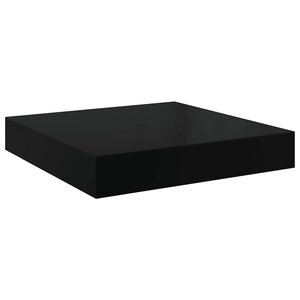 vidaXL Étagère murale flottante Noir brillant 23x23 5x3 8 cm MDF