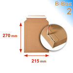 Lot de 1000 enveloppes carton b-box 2 marron format 215x270 mm