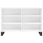 vidaXL Buffet blanc 103 5x35x70 cm bois d'ingénierie