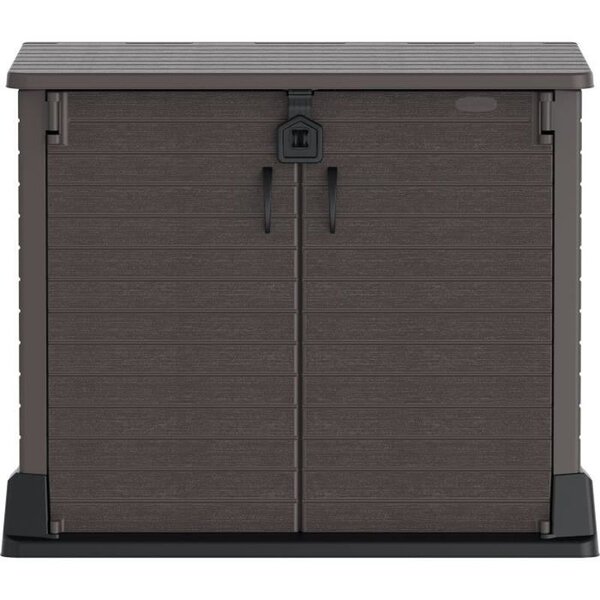 Armoire de rangement ou Cache Poubelle pour 2 poubelles StoreAway DURAMAX - 850 L - Marron