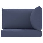 vidaXL Coussins de palette lot de 3 bleu marine tissu oxford