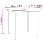 vidaXL Ensemble à manger de jardin 3 Pièces coussins gris résine tressée