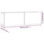 vidaXL Ensemble de meubles TV 2 Pièces Sonoma gris Bois d'ingénierie