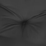 vidaXL Coussins de chaise à dossier bas lot de 6 noir tissu oxford