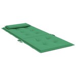 vidaXL Coussins de chaise à dossier haut lot de 2 vert tissu oxford