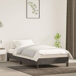 vidaXL Cadre de lit Gris foncé 100 x 200 cm Velours