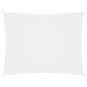 vidaXL Voile de parasol tissu oxford rectangulaire 2 5x3 5 m blanc