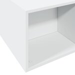 vidaXL Cadre de lit blanc 150x200 cm bois d'ingénierie
