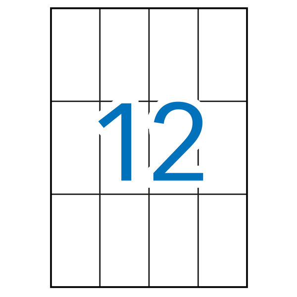 Apli A5 étiquettes blanches 70 0 x 37 0 mm 15 feuilles