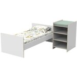 Lit bébé combiné - 120 x 60 cm - Evolutif en 90 x 190 cm