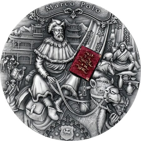 Marco polo famous explorers 2 oz silver monnaie 5 dollars niue 2022
