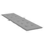 vidaXL Coussin de chaise de terrasse gris (75+105)x50x4 cm