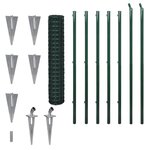 vidaXL Clôture euro Acier 10 x 1 5 m Vert