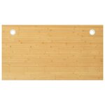 vidaXL Dessus de bureau 100x60x2 5 cm bambou