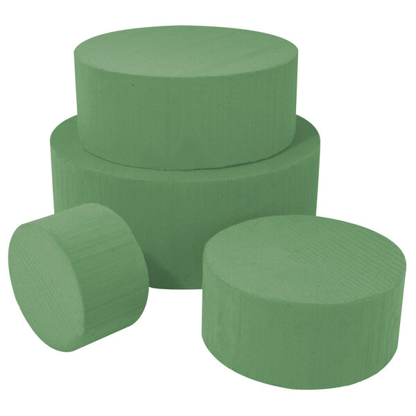 Mousse p.fleurs  à mouiller pré - emballée  ø 15 cm  hauteur 7 cm