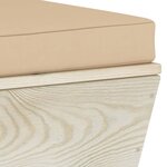 vidaXL Canapé d'angle palette de jardin avec coussins Épicéa imprégné