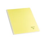 Cahier spirales clairefontaine linicolor - a4 21 x 29 7 cm - grands carreaux - 100 pages - lot de 5