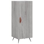 vidaXL Buffet Sonoma gris 34 5x34x90 cm Bois d'ingénierie