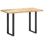 vidaXL Table de salle à manger 120x60x76 cm Bois solide de manguier