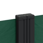 vidaXL Auvent latéral rétractable vert foncé 140x1200 cm