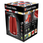 Russell hobbs bouilloire colours plus rouge flamme 2400 w 1 7 l