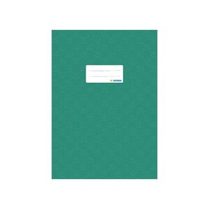 Protège-cahiers format A4 en PP couverture verte foncée HERMA