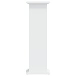 vidaXL Support pour plantes blanc 33x33x100 cm bois d'ingénierie
