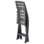 vidaXL Chaises de jardin pliables 2 Pièces Plastique Anthracite