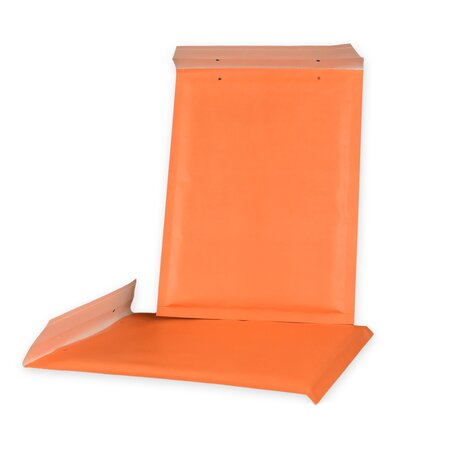 Lot de 100 enveloppes à bulles eco d/4 oranges format 180x260 mm