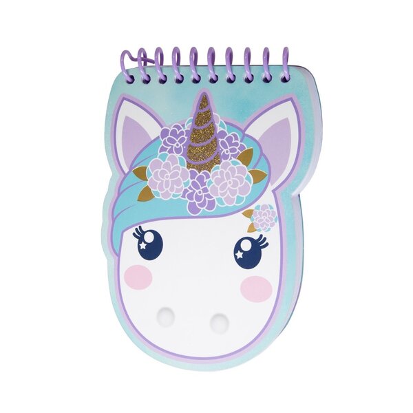 Candy Cloud - Carnet à Spirales Tête de Licorne - 10.4 x 13.8 cm - Pistachio