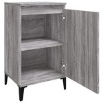 vidaXL Tables de chevet 2 Pièces sonoma gris 40x35x70cm bois d'ingénierie