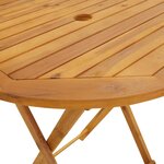 vidaXL Ensemble de bistro 3 Pièces anthracite tissu et bois massif