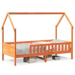 vidaXL Cadre de lit d'enfants forme de maison 90x190cm bois massif pin