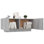 vidaXL Meuble TV Sonoma gris 100x35x40 cm Bois d'ingénierie