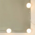 vidaXL Ensemble de coiffeuse avec LED Gris béton Bois d'ingénierie
